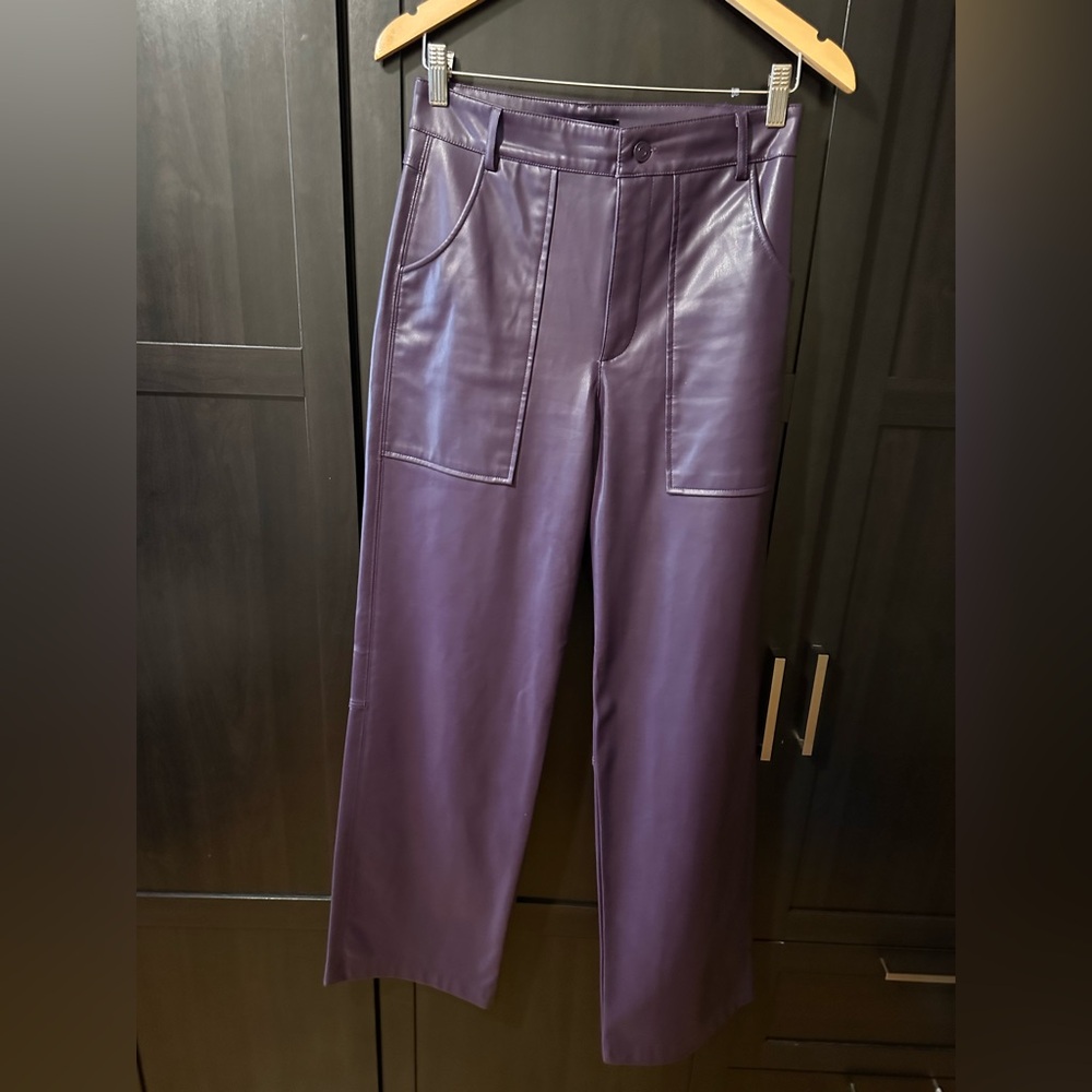 ZARA Faux Leather Pants – Size Small – Premium Quality